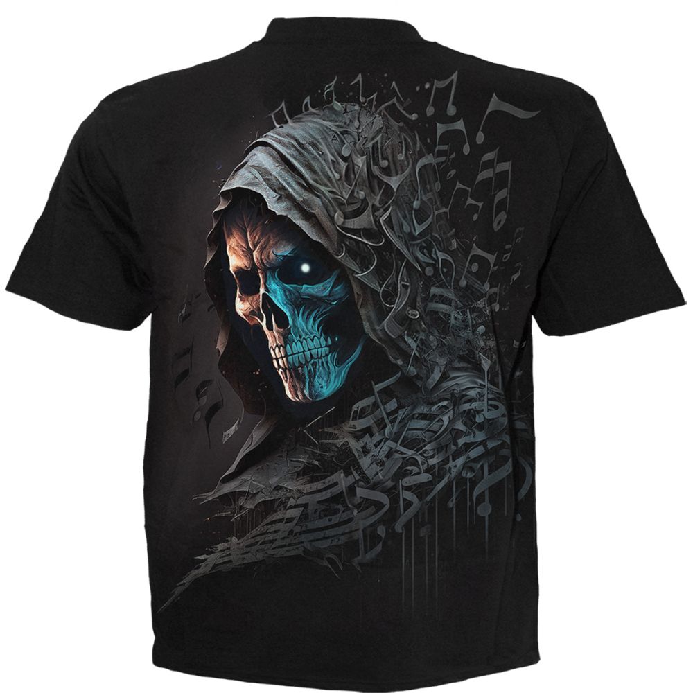 Spiral - Midnight Blues Mens T-shirt - Black